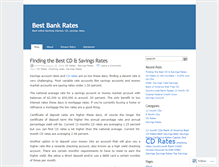 Tablet Screenshot of bestbankrates.wordpress.com