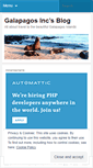 Mobile Screenshot of galapagosinc.wordpress.com