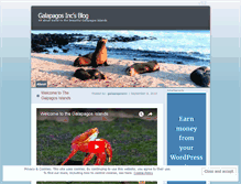 Tablet Screenshot of galapagosinc.wordpress.com