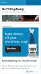 Mobile Screenshot of bumblingalong.wordpress.com