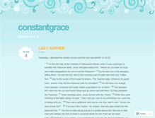 Tablet Screenshot of constantgrace.wordpress.com