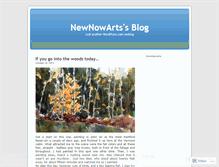 Tablet Screenshot of newnowarts.wordpress.com