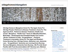 Tablet Screenshot of oldagehomesinbangalore.wordpress.com