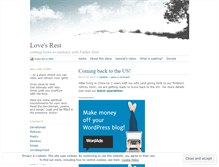 Tablet Screenshot of lovesrest.wordpress.com