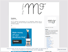 Tablet Screenshot of mobergfung.wordpress.com