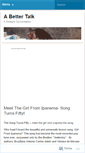 Mobile Screenshot of abettertalk.wordpress.com