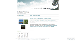 Desktop Screenshot of febird.wordpress.com