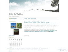 Tablet Screenshot of febird.wordpress.com