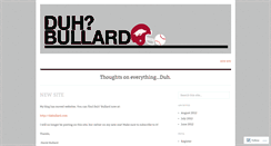 Desktop Screenshot of dabullard.wordpress.com