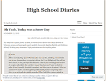 Tablet Screenshot of highschooldiaries.wordpress.com