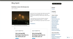 Desktop Screenshot of apdri.wordpress.com