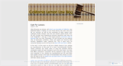 Desktop Screenshot of lemonlawassociates.wordpress.com