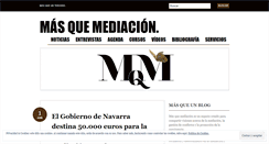 Desktop Screenshot of masquemediacion.wordpress.com