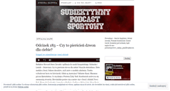 Desktop Screenshot of podcastsportowy.wordpress.com