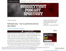 Tablet Screenshot of podcastsportowy.wordpress.com