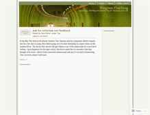 Tablet Screenshot of progresscoaching.wordpress.com