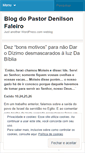 Mobile Screenshot of prdenilsonfaleiro.wordpress.com