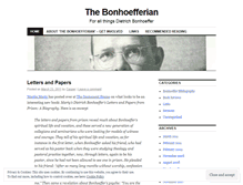 Tablet Screenshot of dietrichbonhoeffer.wordpress.com