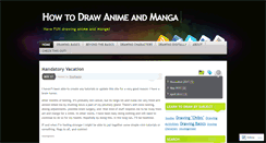 Desktop Screenshot of animemangadrawing.wordpress.com