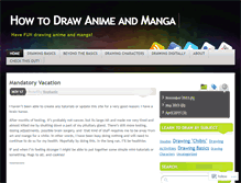 Tablet Screenshot of animemangadrawing.wordpress.com