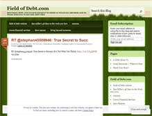 Tablet Screenshot of fieldofdebt.wordpress.com