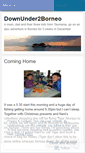Mobile Screenshot of downunder2borneo.wordpress.com