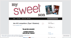 Desktop Screenshot of mysweetson.wordpress.com