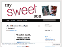 Tablet Screenshot of mysweetson.wordpress.com