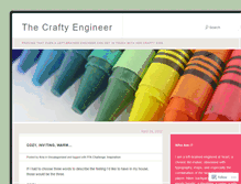 Tablet Screenshot of craftyengineer.wordpress.com