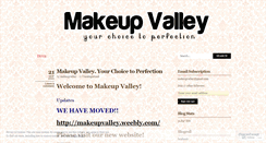 Desktop Screenshot of makeupvalley.wordpress.com