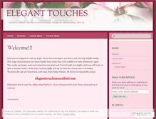 Tablet Screenshot of eleganttouches2011.wordpress.com