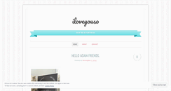 Desktop Screenshot of iloveyousoblog.wordpress.com