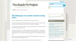 Desktop Screenshot of beachfitproject.wordpress.com