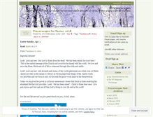 Tablet Screenshot of prayerscapes.wordpress.com