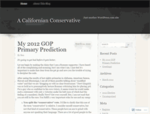 Tablet Screenshot of californianconservative.wordpress.com