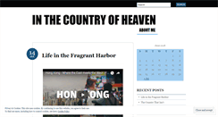 Desktop Screenshot of inthecountryofheaven.wordpress.com