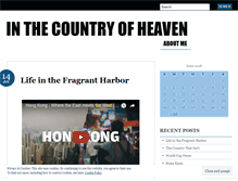 Tablet Screenshot of inthecountryofheaven.wordpress.com