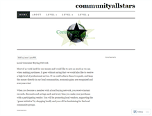 Tablet Screenshot of communityallstars.wordpress.com