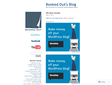 Tablet Screenshot of bookedout.wordpress.com