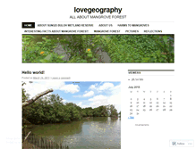 Tablet Screenshot of lovegeography.wordpress.com