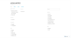 Desktop Screenshot of aidanmcree.wordpress.com