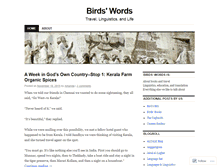 Tablet Screenshot of birdswords.wordpress.com