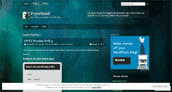 Desktop Screenshot of foyerhead.wordpress.com