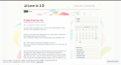 Desktop Screenshot of lovein3d.wordpress.com