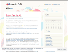 Tablet Screenshot of lovein3d.wordpress.com