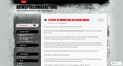 Desktop Screenshot of beinspiredmarketing.wordpress.com