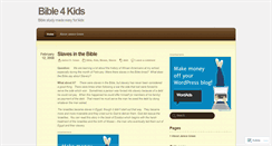 Desktop Screenshot of bible4kids.wordpress.com