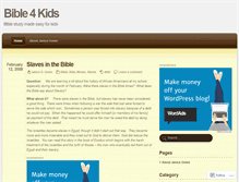 Tablet Screenshot of bible4kids.wordpress.com