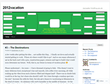 Tablet Screenshot of 2012vacation.wordpress.com