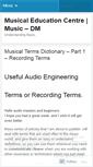 Mobile Screenshot of musicdm.wordpress.com